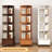 Nut-Brown Modern Solid wood Standard Bookcase-289545541
