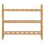9 Pair Stackable Solid Wood Shoe Rack