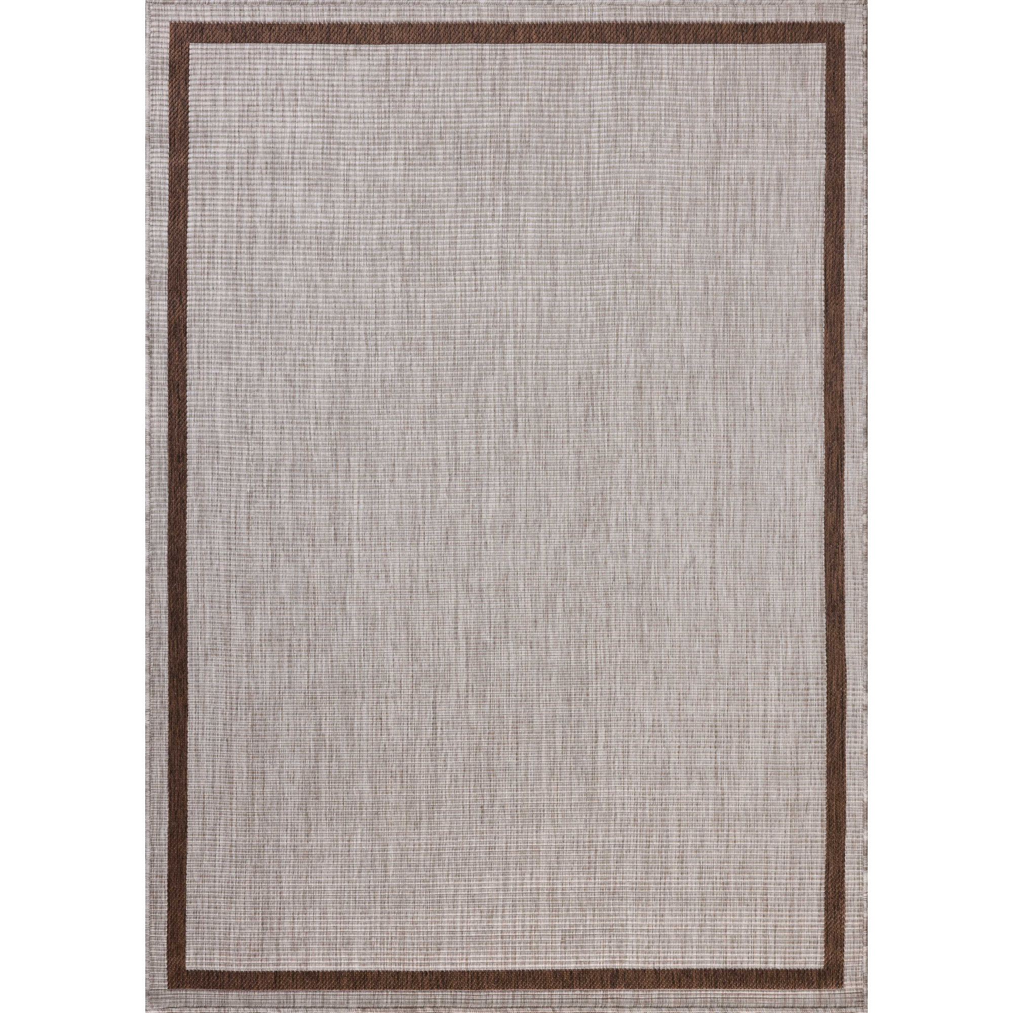 Loloi Easton Dove / Coffee Indoor / Outdoor Area Rug, Rectangle 8'6" x 11'6"