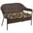 44" x 18" Contoured Outdoor Wicker Bench Cushion-1295923562
