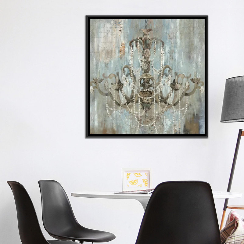 « intemporelle », impression sur toile, H 18 po x l 18 po x P 1,5 po, Toile avec cadre noir, Pas de tapis