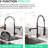 Pull Down Kitchen Sink Faucet, Black And Gold, Single Handle, To Corrosion Finish-1594846058