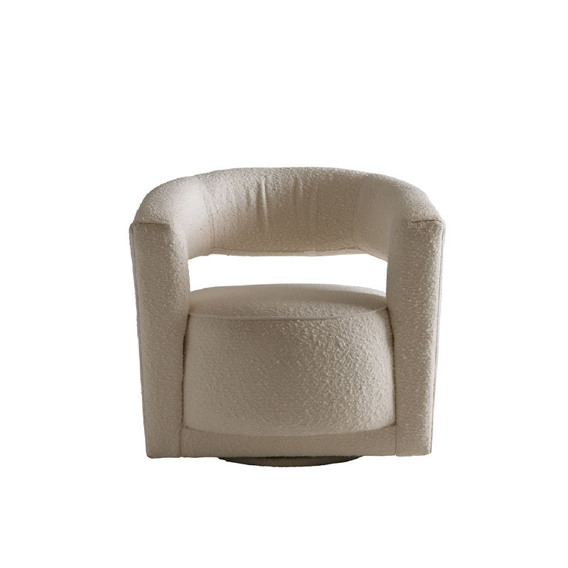 Madison Swivel Armchair, Ivory Linen Blend
