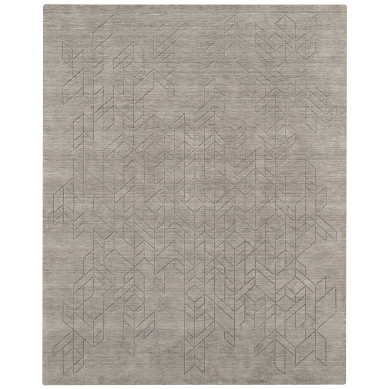 Mihira Geometric Wool Hand Woven Area Rug, Rectangle 236 x 297cm