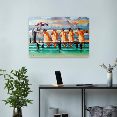 The Book Club - Figurative Beaches Cats Docks And Piers Art
