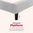 Upholstered Full Size Platm Bed Frame