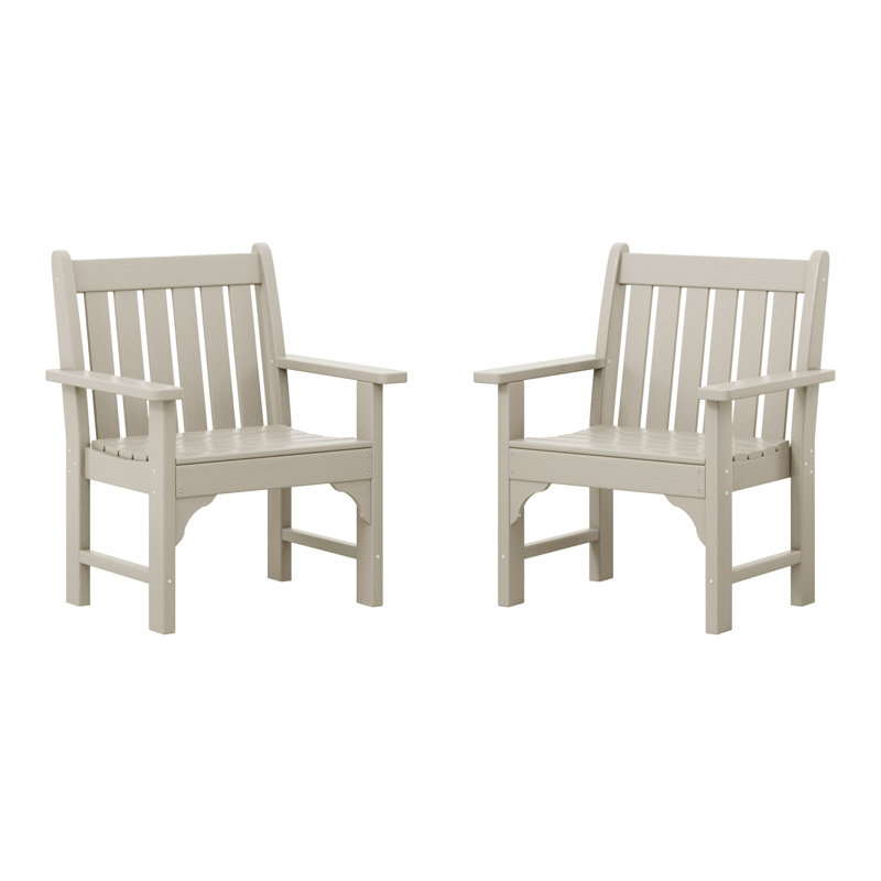 Poly Garden Arm Chair (Set Of 2), Beige