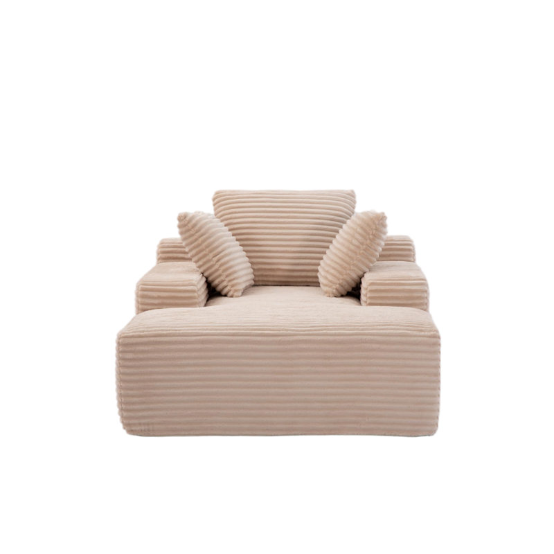 Méridienne surdimensionnée surdimensionnée Cozy Cloud Couch, Beige