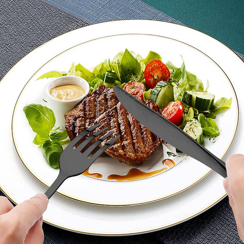Latitude Run® Stainless Steel Flatware Set - Service for 8