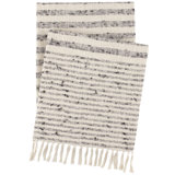Northville Stripe Black/Ivory Throw