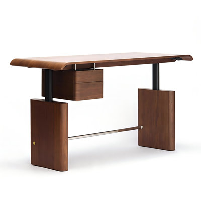 Bureau électrique debout moderne avec tiroirs doubles Modern Minimalist Brown