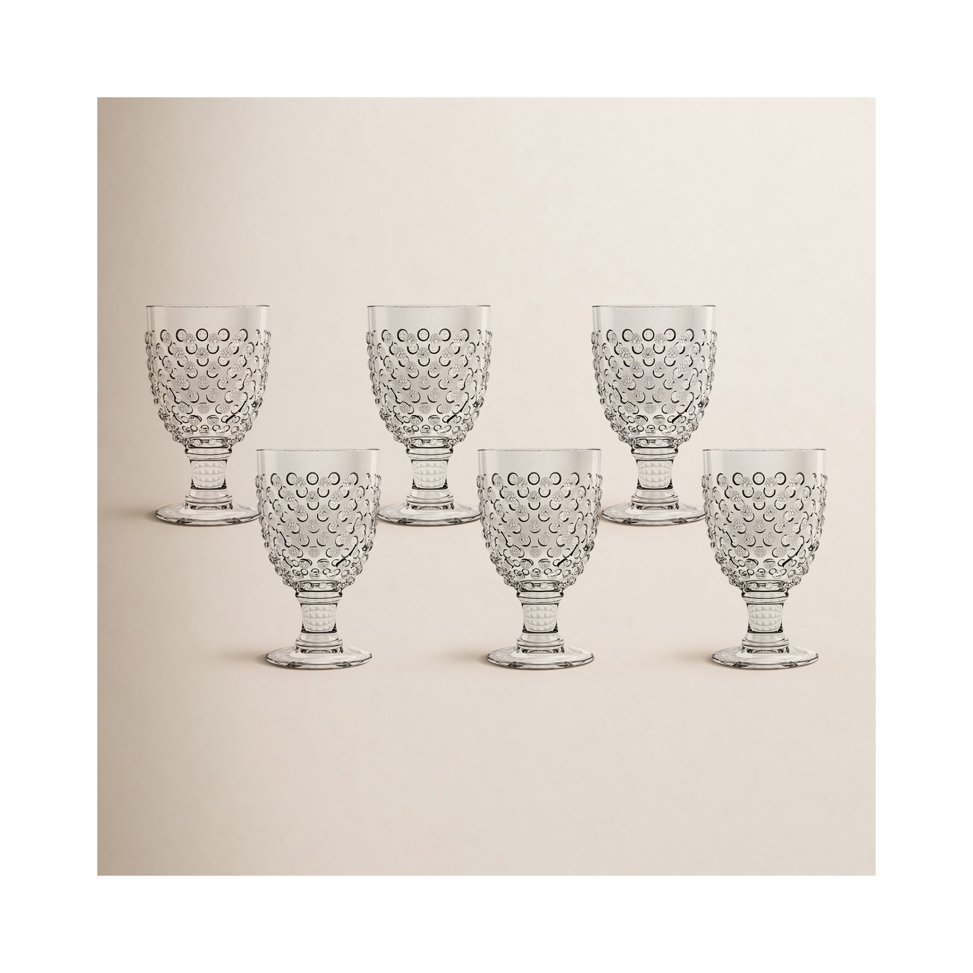 Adamo 17 oz. Acrylic Goblet Set