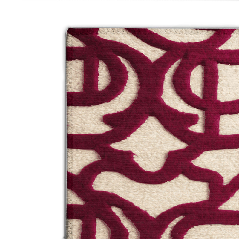 Tapis rouge intérieur et extérieur Trellis, Rectangulaire 2 pi x 3 pi