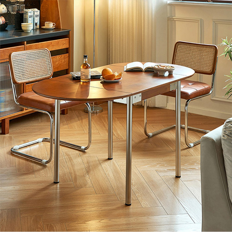 Chestnut colour Oval Solid Wood Dining table