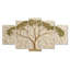 Minimal Acacia Tree Landscape I - Acacia Tree, art mural 5 panneaux