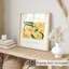 Impression florale florale jaune moderne sans cadre-929142741