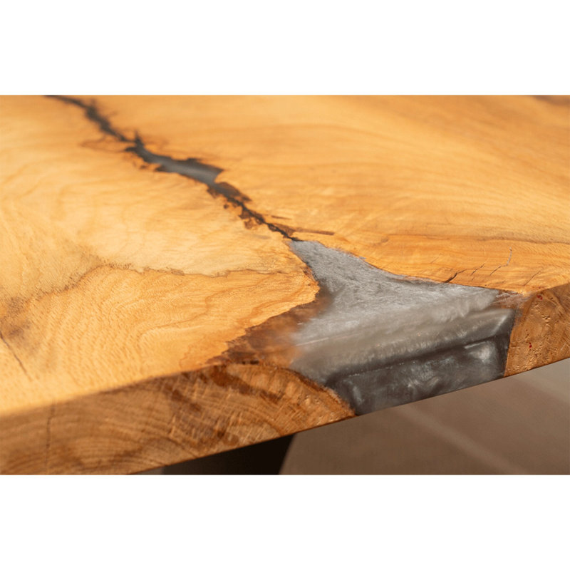 84" Live Edge Oak Dining Table