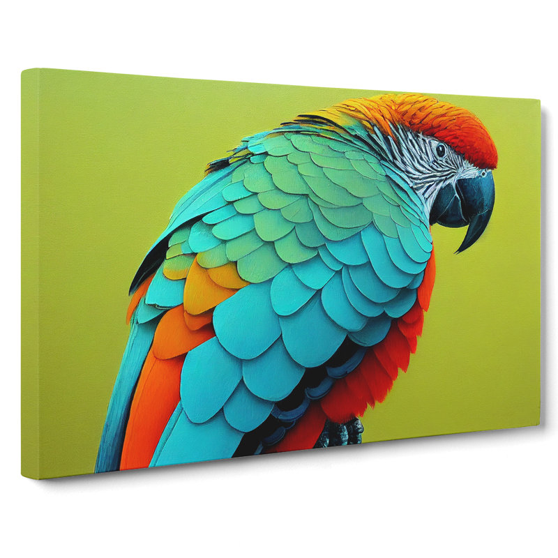 Colourful Parrot Vol.2 - Wrapped Canvas, 50cm H x 76cm W x 3cm D