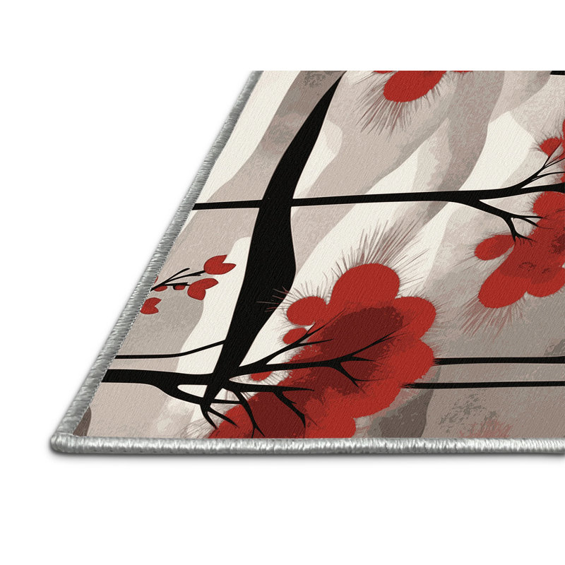 Moonlit Branch Rug, Round 6'