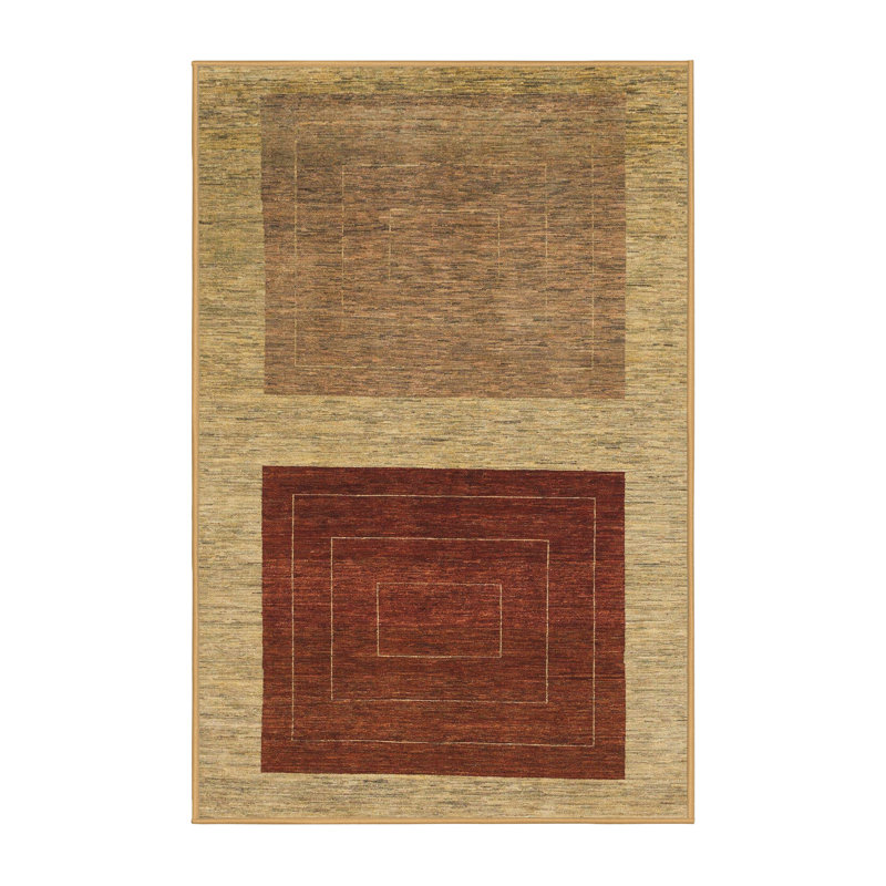 Tapis abstrait moderne 1627, Rectangle 2 pi x 4 pi