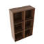 Armoire de rangement murale avec tablettes ouvertes-129339202