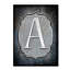 « letter a », art textuel sur toile tendue-21938993