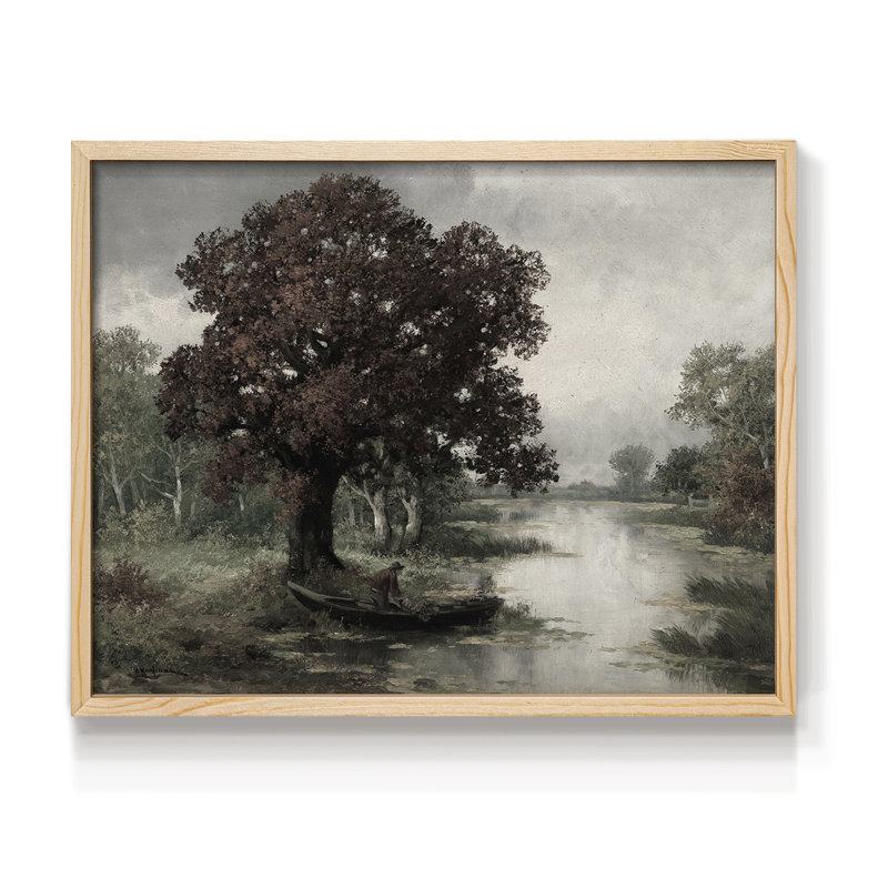 Paysages rétro-CECCI - reproduction encadrée, Naturel, H 16 po x l 20 po