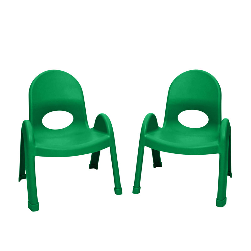 Chaise pour enfant Value Stack, Vert, 2, 9"