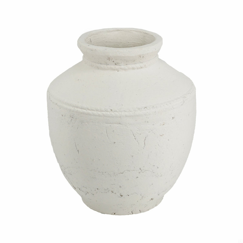 Round Terracotta Vase