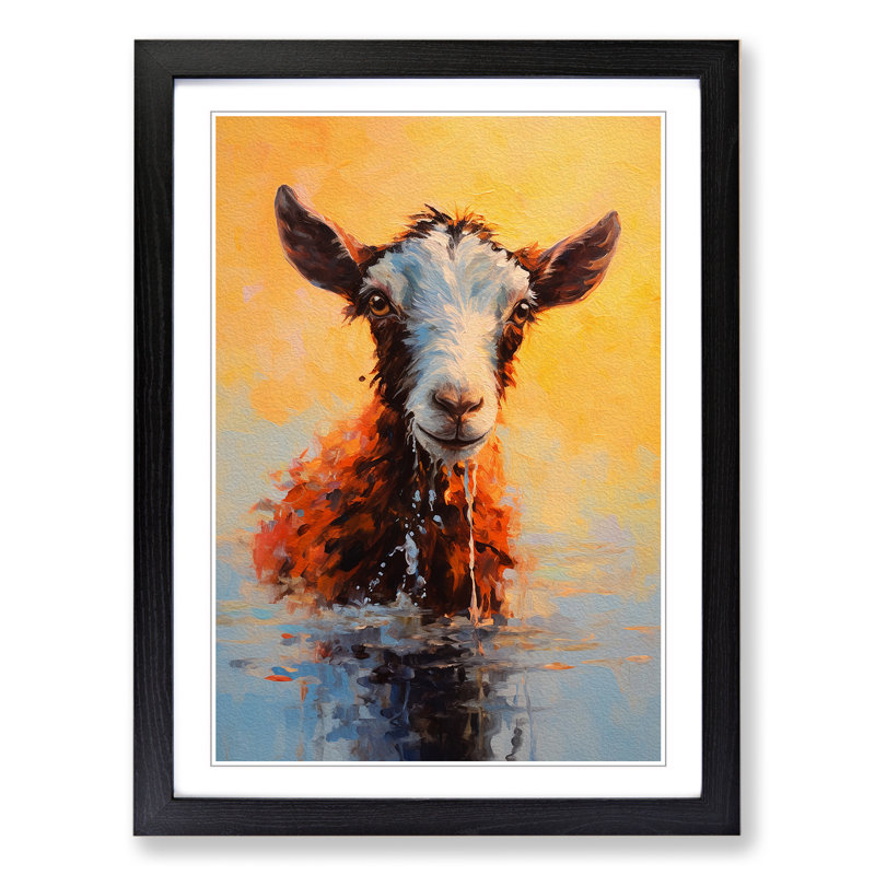 Goat Impressionism - Framed Print
