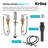 KRAUS Indy Widespread Bathroom Faucet In Spot-Free With 2 Handles, Pop Up Drain And Supply Lines-107426056