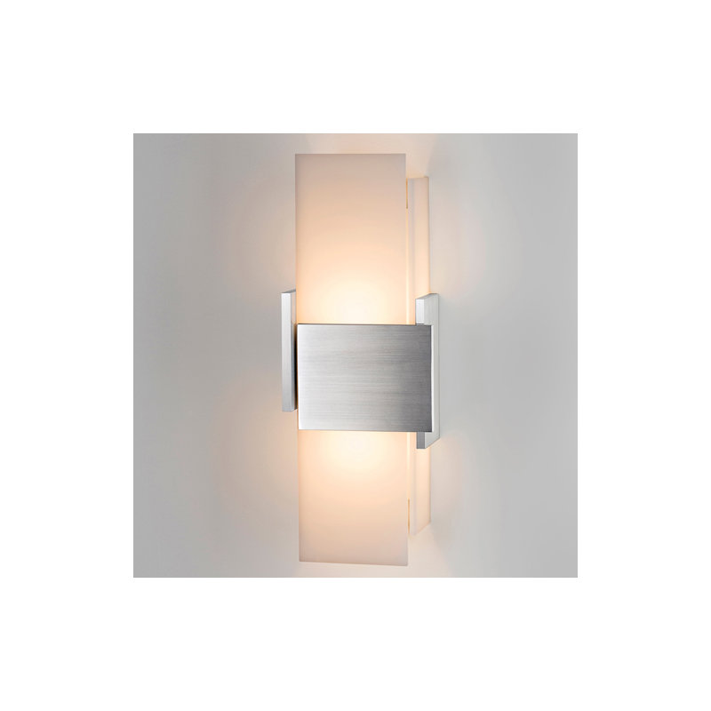 1 - Light LED Flush Mounted Sconce, Brushed Aluminum, 3500K (Cool)
