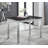 Tierra Modern Glass & Metal Extendable Dining Table Set & 4 Luxury Faux Leather Dining Chairs-1043983545