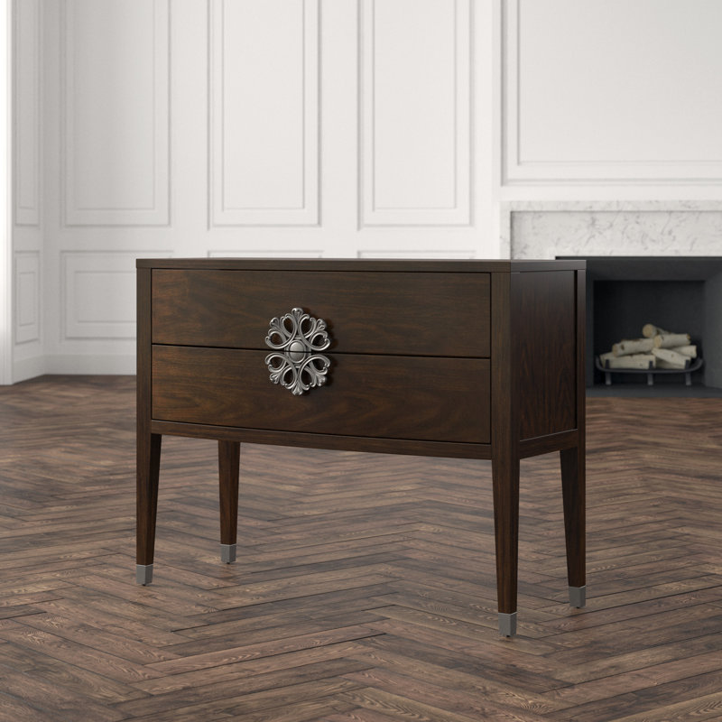 Melange 44'' W Solid Wood Console Table