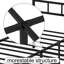 Metal Bed Frame With Headboard-1241608704