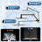 8” High Pressure Rainfall Shower Head With Handheld Spray, 16" Adjustable Extension Arm-119611947