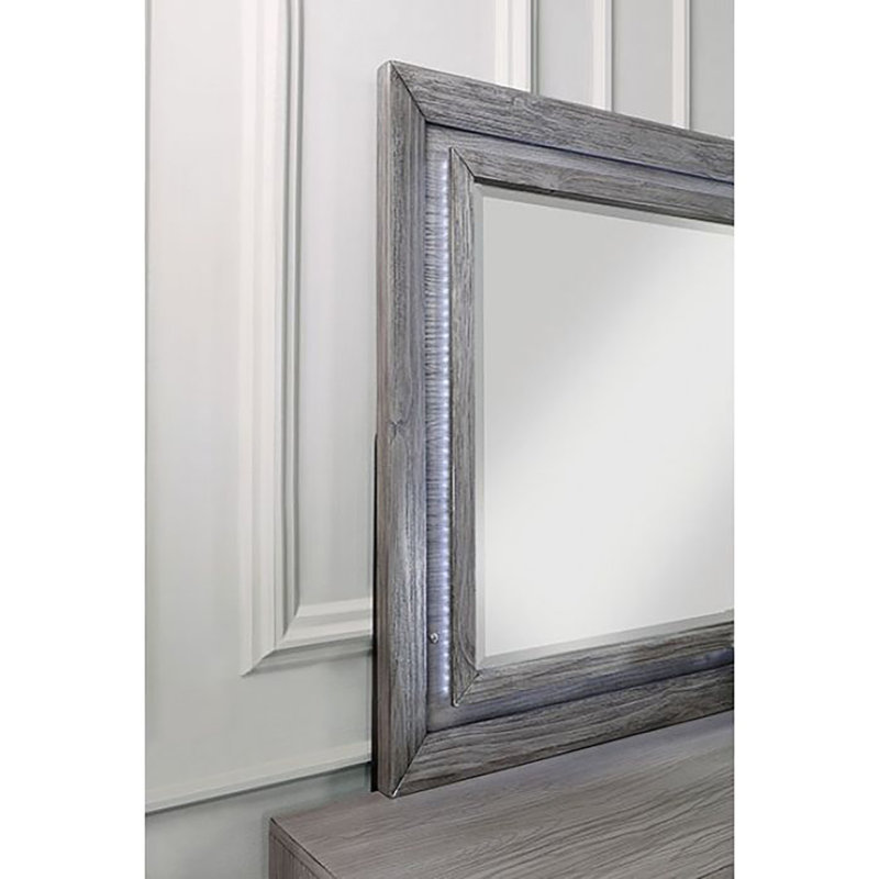 Miroir de commode en bois