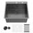 Durable 16-Gauge Stainless Steel Laundry Sink with Deep Single Bowl and Soundproofing for Efficient Utility Use