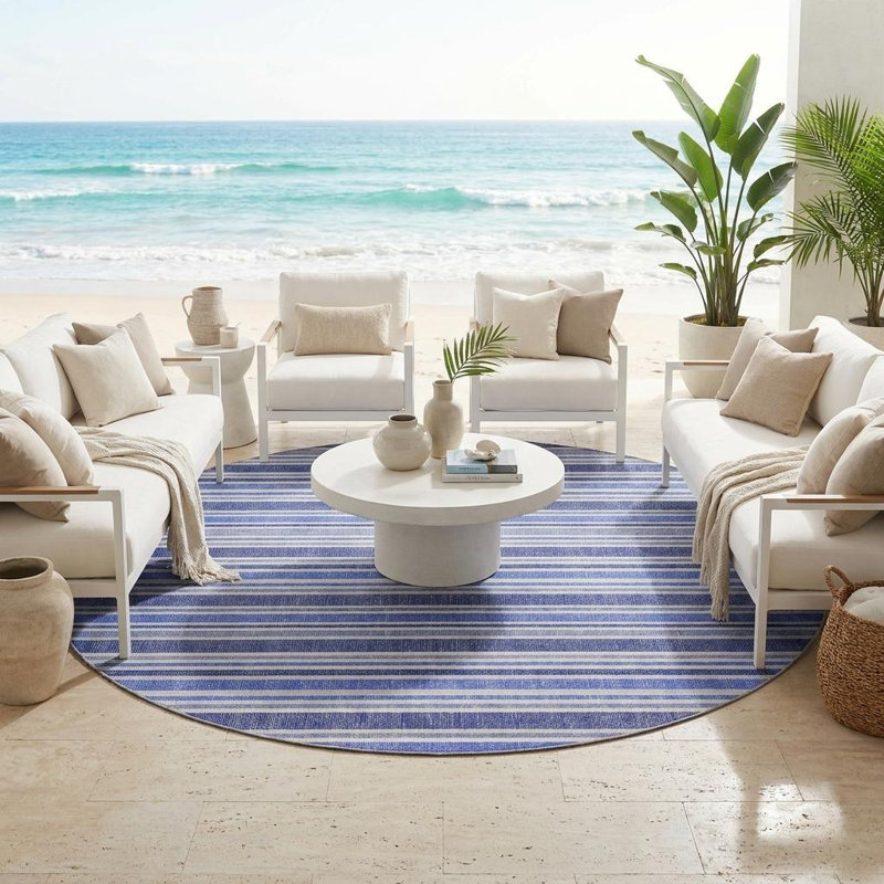 Tapis d'intérieur rond 8 po