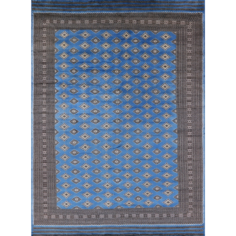 Tapis oriental gris / bleu / beige Giana, Rectangle de 3 pi x 5 pi