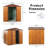 6 Ft. W X 6 Ft. D Metal Storage Shed Appealing Horizontal Siding  In Woodgrain With Coffee Trim To Complement-121499220-121499222