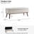 Delmy Linen Upholstered Storage Bench with Wood Base Tufted Ottoman-677640520