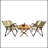 Multi-Function Foldable and Portable Dining Set, 1 Dining Table & 4  Folding Chairs