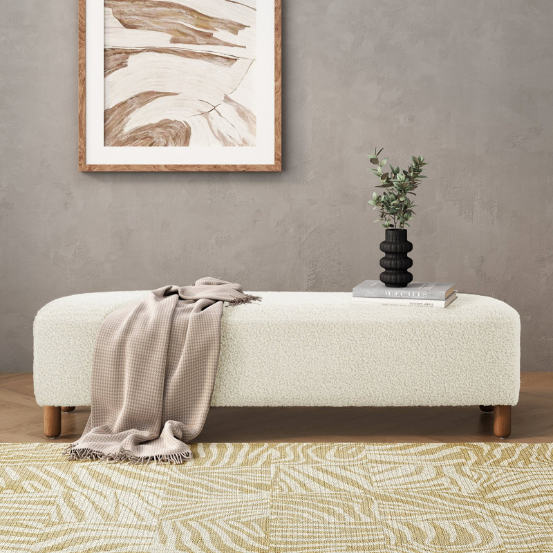 Repose-pieds confortable, blanc