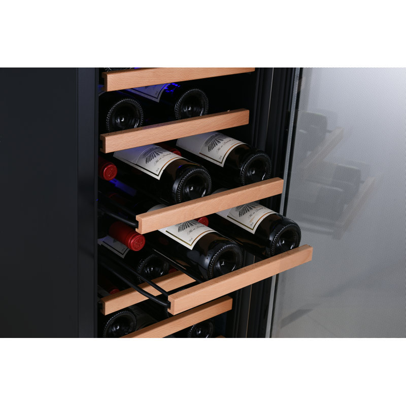 Réfrigérateur à vin encastré à zone unique 25 bouteilles