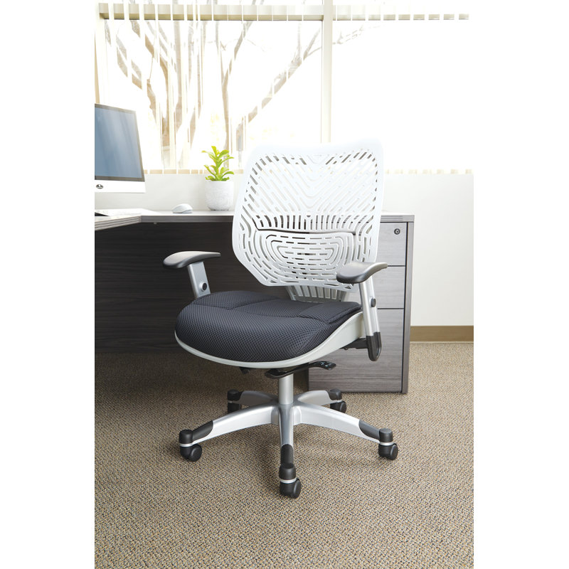 Chaise de travail en filet SPACE, Glace, Corbeau