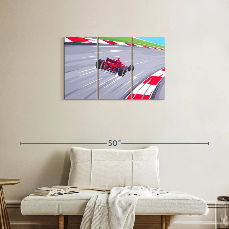 F1 Track, 20" H x 33" W