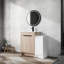 Meuble-lavabo de salle de bain 36 po avec lavabo et rangement en céramique, porte à fermeture douce, style contemporain-121112456-121112459