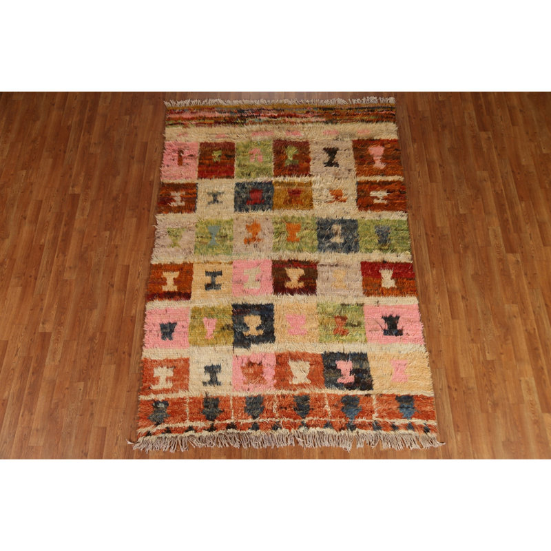 One-of-a-Kind Rectangle 5'5'' X 7'9'' New Age Wool Area Rug in