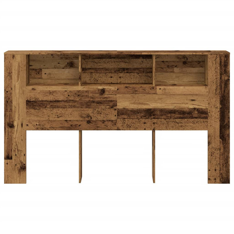 17 Stories Headboard Cabinet Engineered Wood, Old Wood, 100 x 180cm